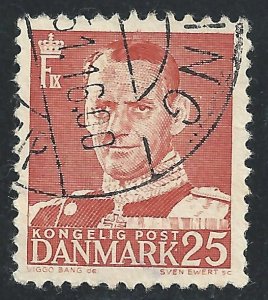 Denmark #321 25(o) Frederik IX