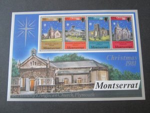 Montserrat 1981 Sc 479a Christmas Religion set MNH