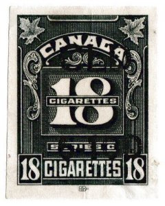 (I.B) Canada Revenue : Cigarette Duty Seal (18)