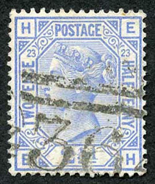 SG157 2 1/2d Blue wmk Crown Plate 23 Cat 32 Pounds