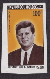 Congo Peoples Rep.# C32., John F. Kennedy, Imperf Single, LH