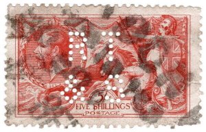 (I.B) George V Commercial Perfin : SG 416  (R T & S)