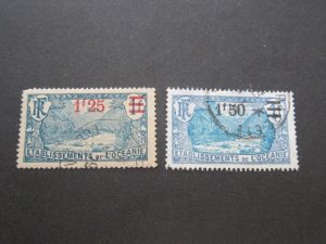 French Polynesia 1924 Sc 67,68 FU