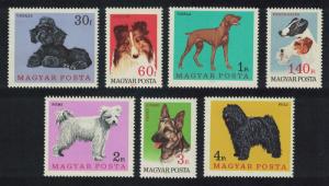 Hungary Dogs 7v issue 1967 SG#2289-2295 MI#2337A-2343A