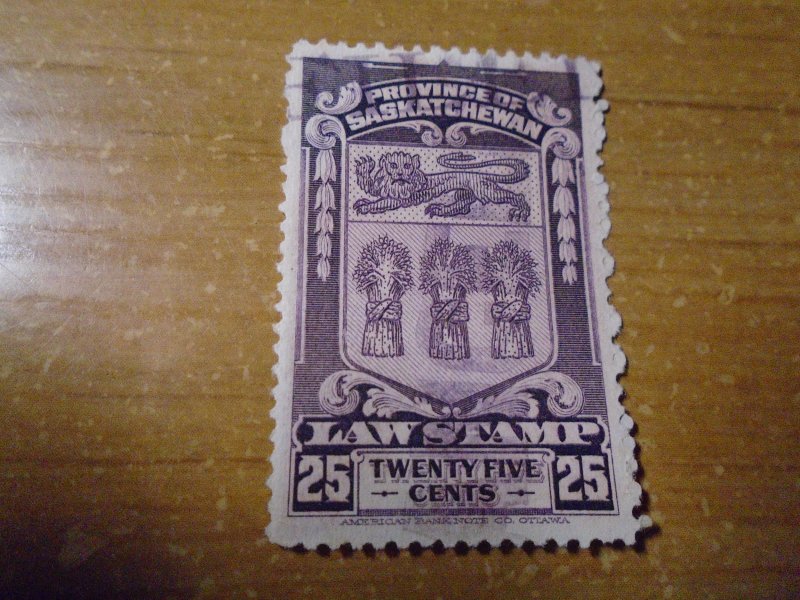 Canada Revenue stamp  van Dam  #  SL36  used