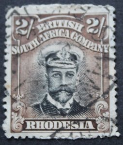 Rhodesia Admiral Die I Two Shillings with SHANGANI (SC) postmark