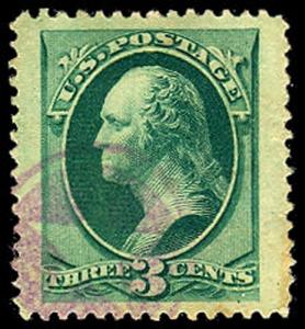 U.S. BANKNOTE CANCELS 184  Used (ID # 42532)