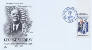 1756 15c GEORGE M. COHAN - Unofficial Van Nuys, CA cancel