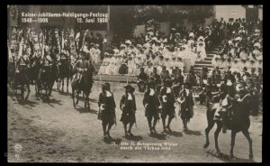 Austria Kaiser Franz Joseph 1908 Huldigungs 50th Anniv Festival RPPC USED G97310