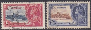 Cyprus Sc #137-138 Used