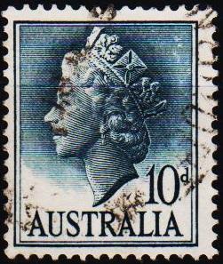 Australia.1955 10d S.G.282c Fine Used