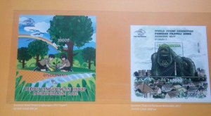 Indonesia Indonesie 2017 World Stamp Exhibition Imperf ENVIRONMENTAL#5(0001/2000