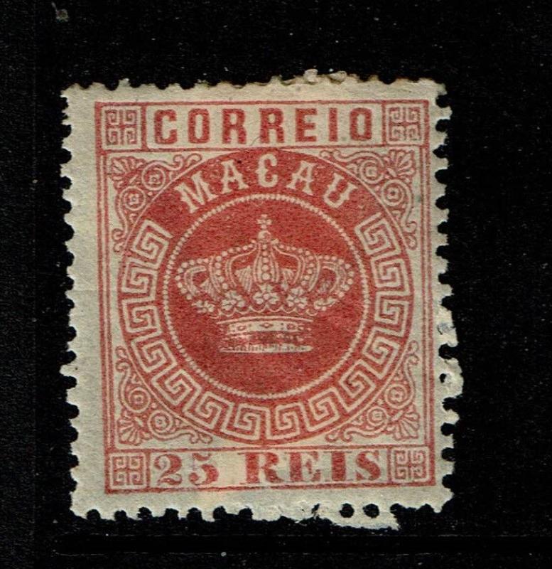 Macao SC# 6, perf 12.5, Mint Heavy Hinged, Hinge Remnant, see notes - S5480