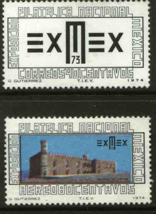 MEXICO 1058, C424 Exmex'73 Philatelic Exhibition MNH