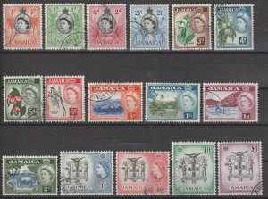 JAMAICA 1956/58 SG 159/174 USED