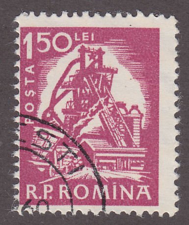 Romania 1362 Coal Mine 1960