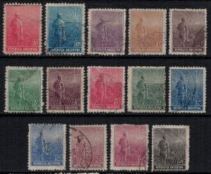 Argentina #177-8,189-200  CV $14.05  Agriculture