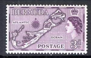 Bermuda 148 Map MNH VF