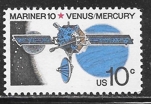 USA 1557: 10c Mariner 10, Venus and Mercury, MNH, VF