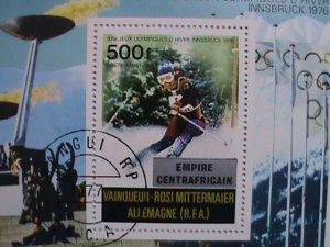 1976 CENTRAL AFRICAN EMPIRE  WINTER OLYMPIC 1976 S/S