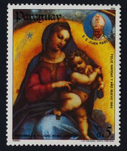 Paraguay 2115 MNH Christmas, Art, Madonna & Child