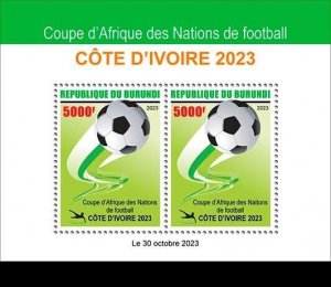2023/11- BURUNDI  - FOOTBALL CAN 2023              2V   MNH ** T