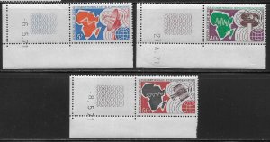 Chad 237-239 1971 Telecommunications Day set MNH (sch)