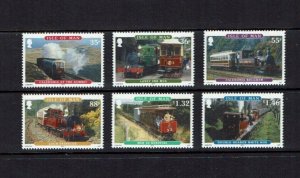 Isle of Man: 2010,  Railways and Tramways,  MNH Set