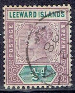 Leeward Islands, Scott #1; 1/2p Queen Victoria, Used