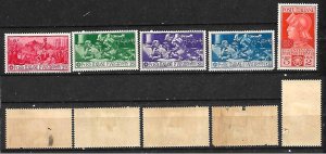 ITALY STAMPS. 1930 Sc.#242-246, MLH