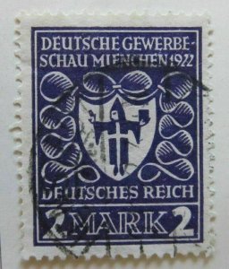 A6P45F176 Germany 1922 2m black purple used Mi 200 b-