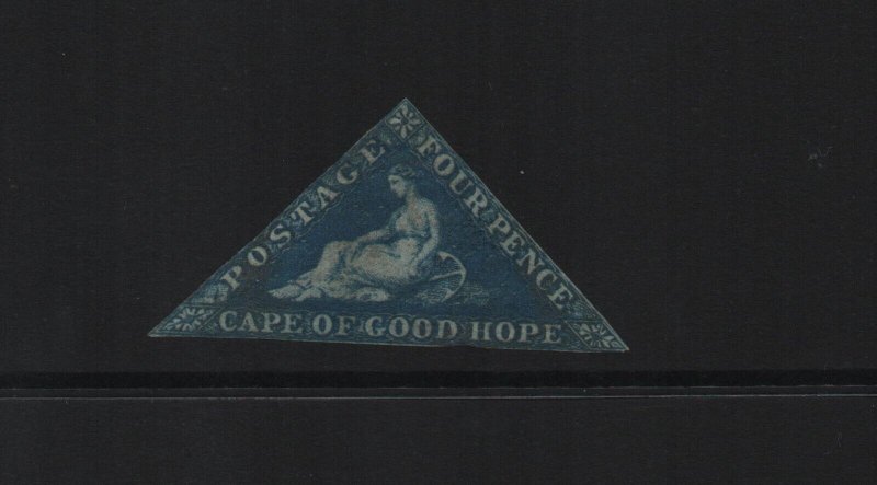 Cape of Good Hope 1853 SG4 W2 blue paper - used