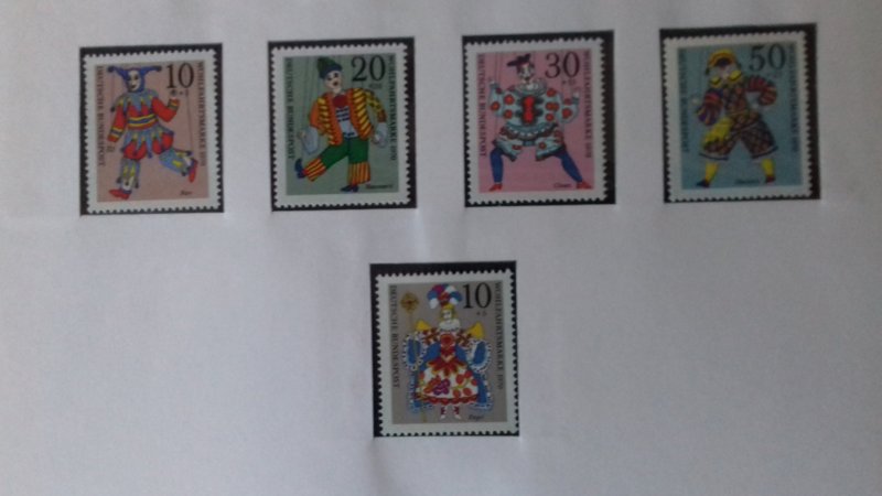 Germany 1970 Charity Stamps - Marionettes Mint