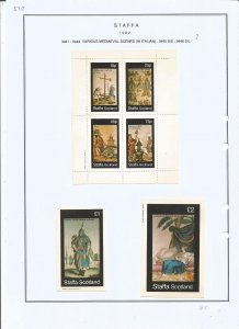 STAFFA - 1982 - Mediaeval Scenes - Sheets - Mint Light Hinged -Private Issue