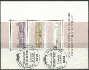 GERMANY Sc#1466 1986 Historic Buildings Souvenir Sheet Complete Used (cd)