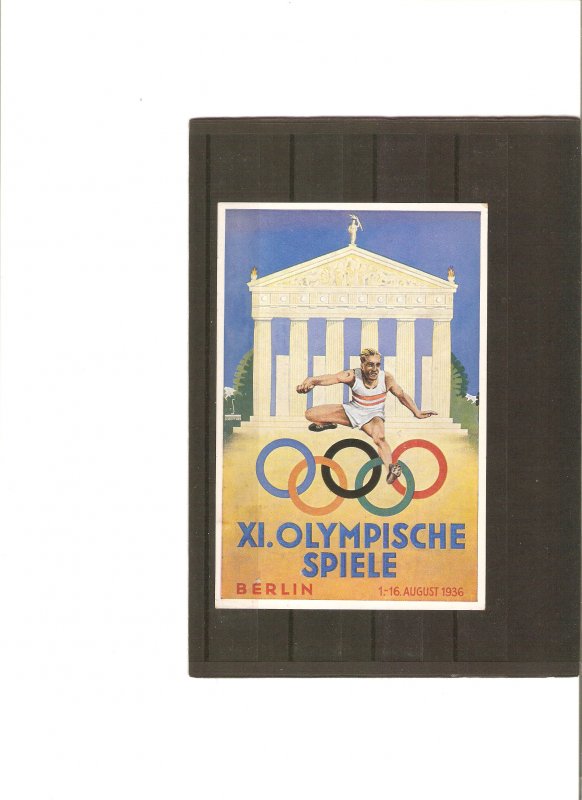 Germany, Olympic Games 1936, commemorative card