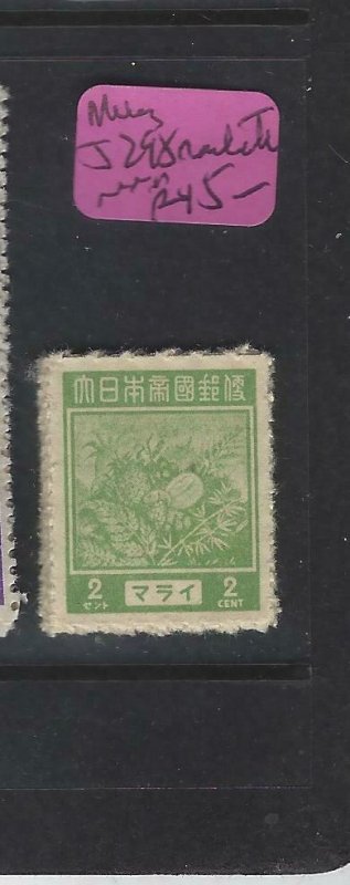 MALAYA JAPANESE OCC (PP2404B)  GEN ISSUE 2C ROULETTE PERF  MNH