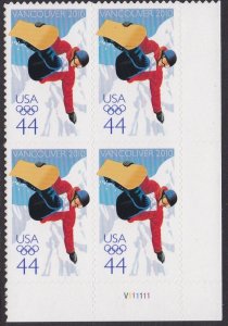 4436 Winter Olympics Plate Block MNH