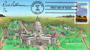 #3206 Wisconsin Statehood Peterman FDC