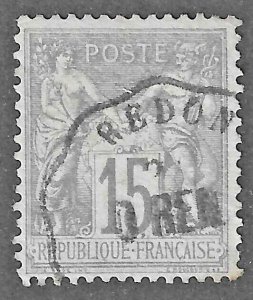 France (1876) - Scott # 69,  Used