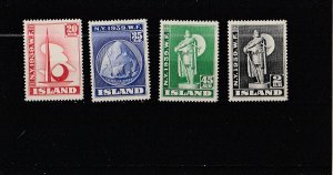 Iceland  Scott#  213-216  MH  (1939 New York World's Fair)