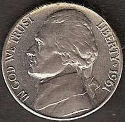 1961-D - Jefferson Nickel - UNC