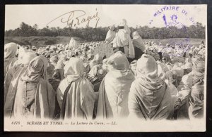 1917 French Troops Army Post Office Morocco Postcard Cover To Nice France