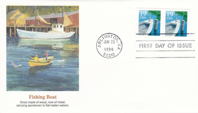 United States # 2529c, Fishing Boat, Fleetwood  First Day Cover