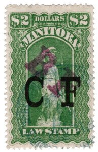 (I.B) Canada Revenue : Manitoba Law Stamp $2 (Building Fund)