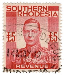 (I.B) Southern Rhodesia Revenue : Duty Stamp £5