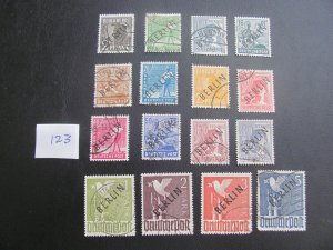 GERMANY BERLIN 1949 USED SC 9N1-20 SET $1632 (123) RARE