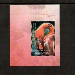 Micronesia 2003 - Birds Flamingo - Souvenir Stamp Sheet - Scott #576 - MNH