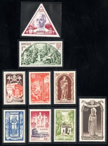 Monaco Stamps # 262-73 MNH XF Scott Value $67.00