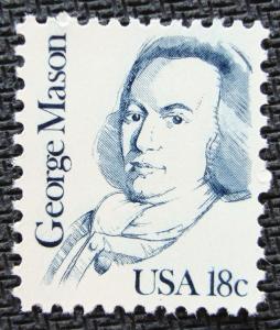 US #1858 MNH Single George Mason SCV $.35 L10